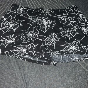 PINK spider web shorts